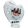 PV Grafik Targa Spotify Cuore Personalizzata, Regalo per Fidanzata o Fidanzato, San Valentino Personalizzato, Inclusa Scatola per Confezione Regalo (Argento Specchio)