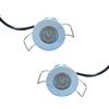 A2ZWORLD 2 Pezzi Mini Faretto Led Da Incasso Rotondo, Carcassa Bianca, Bianco Neutro 4000K, 2,5W 220LM 220V, Ø32*29mm, Foro 27mm, Angolo 15° IP20