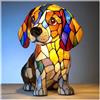 JHNGYJY Dog Series Art Night Light, Lampada da Tavolo LED Resina Tema Cani, Luce Notturna 3D Stile Vetro Vintage, Decorazione Casa Soggiorno Camera, Regalo per Proprietari di Cani, Beagle