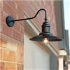 WLXJDJ Lighting Lampada da Parete Vintage Industriale E27, Applique da Parete Esterno Impermeabile IP44 Luce a Collo di Cigno Rustica Lampada da Muro Retro in Metallo per Giardino Cortile D'ingresso Terrazza,Nero