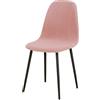 Meigeh Coprisedie scandinave da Pranzo Fodera per Sedia scandinava per Sala da Pranzo Fodere Coprisedia scandinave a Forma Curva Coprisedia Elasticizzati 6 Pezzi Rosa Chiaro