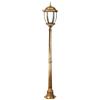vetrine in rete Vetrineinrete® Lampione da giardino con palo lanterna da terra luce per esterno in alluminio e vetro con portalampada E27 per vialetti ES35-C (Bronzo) P29