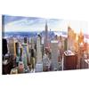 murando Quadro New York 150x50 cm 1 Pezzo - Stampa su Tela Strutturata XXL Grande - Quadri Moderni Soggiorno Grandi - Stampe da Parete Murale Arte Moderno Pittura - New York NY Citta d-B-0189-b-b