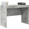 vidaXL Scrivania Grigio Cemento 100 x 50 x 76 cm, Scrivania compatta, Stile Moderno, Spazio ergonomico, Tavolo per Scrivere, Mobile Resistente per stanze Piccole