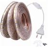 FOLGEMIR Striscia LED 10 metro Bianco Freddo, Nastri LED 220V 230V, 60 LEDs/m, IP65 impermeabile