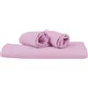 Corredocasa Set Copripiumino con Risvolto e Federa in Morbidissimo Cotone Tinta Unita Traspirante e Confortevole Alta qualità Made in Italy (Rosa, Matrimoniale)