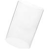 MUCKLILY Portacandele Paralume in Vetro Trasparente Cilindrico 10x15 Cm Antivento Elegante Per Candele Domestiche e Matrimoni