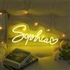 Lam Hub Fong Neon Personalizzate Insegna Luminosa Led Scritte Personalizzata Neon per Feste Compleanni Matrimoni Negozi Bar (#giallo)