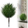 UISEBRT 2 piante artificiali con picchetto, 76 cm, pianta artificiale protetta dai raggi UV, effetto naturale, per casa, balcone, terrazza, interni ed esterni, pianta