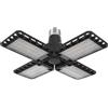 OSRAM Plafoniera Highbay Blade in plastica nera, con lamelle luminose regolabili, offre 23 W o 2350 lm in bianco neutro con 4000 K, filettatura E27, diametro 231 mm, IP20