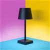 Generico Sikurit Lampada Touch LED Ricaricabile 3 Intensita' di Luce 26 cm H Bianca Bar Hotel Pub Ristoranti da tavolo