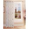 GBiancheria Tendaggio Tenda Dis. Debora con Anelli in Alluminio Mis.140×290 (Grigio)