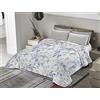 BANZAII TEXTILE INNOVATOR ONLINE Banzaii Trapuntino Una Piazza e Mezza 220x260 cm Primaverile Estivo, Copriletto Leggero Trapuntato Imbottito Made in Italy - Giada Azzurro