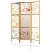 Framed concept - Paravento divisorio di stanza in legno 135 x 172 cm, 3 parti, lato singolo, in stile orientale