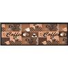 vidaXL Tappetino da Cucina Lavabile caffè Marrone 60x180 cm
