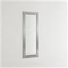 ARHome Specchiera Luxury, 146 x 56, Argento Lucido, Specchio da Parete, Made in Italy