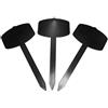 POLOPLAST PZ 10 TARGHETTA SEGNA Gusto Nera Alta CM 21,5 per VASCHETTE Gelato SPILLONE Black for Ice Cream SEGNAGUSTI