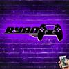 TATLETATLE Personalizzato Gamer Metal Sign Wall Art Lamp Gioco LED Neon Sign Night Lights Nome personalizzato Home Decor Gamer Sign per Teen Boys Game Room Decor (Stile 12,5-9-5)