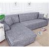 OKJK Copridivano Angolare Stampato, Chaise Longue Elasticizzato, per Soggiorno, Copridivano con Penisola, per Divano in Pelle, Lavabile in Lavatrice (Color 30, Large (190-230cm) 1PC)