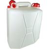 AURACASA Tanica per Acqua in Plastica, in bianco con Tappo Rosso, Contenitore Portatile (CLASSICO, 20 LT)