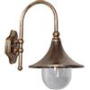 Moddeny Applique da Esterno a Collo D'Oca per fienile, Portico Impermeabile, Lanterne da Parete per Esterni Vintage in Alluminio, Semplice Lampada da Parete per Montaggio a Parete