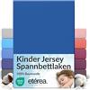 etérea Himmlische Qualität etérea Jersey lenzuolo con angoli 80x160-80x180 cm Blu Epaisseur 15-20 cm - 100% Cotone - Oekotex materasso Letto copripiumino - lenzuola 80x160cm - 80x180cm Blue