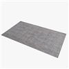Comart - Tappeto Cucina Trama - 50x80 cm - Antiscivolo - Assorbente - Facile da Pulire - Passatoia in Poliestere Intrecciato - Resistente - Moderno - Runner per Corridoio e Entrata - Grigio