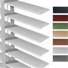 Generico Listelli Da 5 Cm Tende Veneziana In Legno 30cm 45cm 60cm 75cm 90cm 100cm 105cm 120cm 135cm 150cm 160cm Persiane Oscuranti Privacy Oscuranti Isolamento Termico(Bianca)