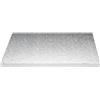 Dream' s Party Piatto SottoTorta rigido vassoio RETTANGOLARE 40 x 50cm - CAKE BOARD argentato - H 1,2cm- ideale per trasportare e portare torte decorate con il cake design o sculture in pasta di zucchero
