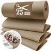 LILENO HOME Runner da tavolo in tessuto non tessuto, beige, 30 cm x 25 m, monouso, come elegante runner da tavolo, per matrimonio, comunione, battesimo, compleanno, Natale e tavolo da birra