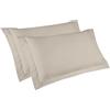Ipersan Coppia Federe Cuscino Letto, a Tre Volani, 100% Cotone Mercerizzato, Misura 52x83 cm + 6 cm, Tinta Unita, Linea Vivere a Colori, Prodotto Europeo