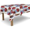 BANZAII TEXTILE INNOVATOR ONLINE Banzaii Tovaglia Plastificata 140x100 cm, Copritavolo Antimacchia in PVC da Esterno e Interno Facile Da Pulire Nella Misura Che Vuoi - Estate Azzurro