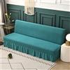 DOTBUY-SHOP Copridivano Senza Braccioli con Gonna Elasticizzato Copridivano 3 Posti Universale Fodera per Divano Senza Braccioli per Soggiorno Casa (190-220cm,Pietra Pino)
