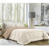 BANZAII TEXTILE INNOVATOR ONLINE Banzaii Trapunta Invernale, calda e morbida - Piumone da 350 gr/mq - Microfibra manopesca - Traspirante, Anallergica - Prodotta in Italia - Matrimoniale 260x260 cm Panna/Sabbia