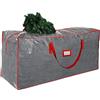 Treer Custodia Porta Albero di Natale, Custodia Albero di Natale 270 cm, Sacca per Albero di Natale Impermeabile, Borsa Porta Albero di Natale con Cerniera e Manici (165x38x76cm,Grigio)