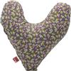 POWER INN Cuscino per petto Hope, circa 32 x 34 cm, cuscino a forma di cuore per alleviare il dolore dopo mastectomia, morbido cuscino per avambraccio o ascelle, 100% cotone (grigio - motivo colorato)