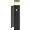 Lucande Lampada da con 2 prese corrente, Paletto luminoso Segnapassi in Alluminio, Lampioncini da giardino esterno con attacco elettrico, Lampada da esterno IP44, lampadina esclusa (1x G9)