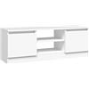 vidaXL Mobile Porta TV con Anta Bianco 102x30x36 cm, Mobile TV, Supporto TV, Mobile per unità multimediali, Mobile Porta TV, unità TV, Mobile HiFi