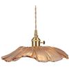 Colcolo Lampada a sospensione moderna in vetro con fiori, lampada a sospensione, lampada a sospensione, estetica, luce robusta, Marrone Chiaro