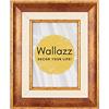 Wallazz Cornice Portafoto in Legno Pregiato - Made in Italy - Vetro Sintetico Infrangibile Crilex - Cornice per Tela - Design Italiano e Qualità Artigianale,20x30cm profilo Rosso