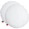 POWER INN - Imbottitura per cuscino in cotone | Set di 2 - 40 cm rotondo | Imbottitura lavabile per cuscino come cuscino decorativo, per divano e per la testa | Riempito con ovatta Oeko Tex 100 (2, 40