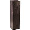 Decorativo Supporto, blocco naturale, decorazione in tronco, colonna portacandele da pavimento, colonna per fiori, colonna rustica, stabile e durevole, nero, 110x30x30 cm