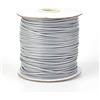 FASHEWELRY Bobina di corda in poliestere cerato, 1 mm, per fai da te, collane, bracciali, artigianato, colore: grigio chiaro