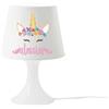 Generico Lampada da Tavolo Personalizzata con Nome e Unicorno Idea Regalo Orginale Arredo Casa Stanza Camera Da Letto Bambini Bimba Studio Compleanno Natale Festa Mamma Papà Nonni Abat Jour Personalizzabile