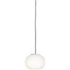 FLOS Lampada a sospensione con diffusore in vetro soffiato, collezione Glo-Ball, versione Mini Suspension, 40 W, 11,2 x 11,2 x 8,5 cm, colore bianco (riferimento: F4195009)