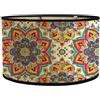 FANSU Paralume Lampada da Terra Paralume in Bambù, Stile Mandala Retrò Lampadario Copertura Lampada Accessori Luce Sostituibile Lampada Tavolo Paralume a Tamburo (mandala di loto)