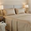 Jenny Sesal Jenny Sesàl Completo Lenzuola Matrimoniale Cotone Made in Italy Beige | Durevole