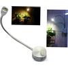 BAZEITFLOW Applique Con Braccio Flessibile 360° in Alluminio 3w 200lm Led Luce Da Lettura a Parete Bianca Per Comodino Camera Da Letto e Salotto