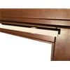 Mauro PROFILO VELCRATO IN ALLUMINIO PER TENDE A VETRO E MANTOVANE A SOFFITTO COMPLETO DI TERMINALI E SUPPORTI UNIVERSALI (cm 40-100)