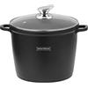 Royalty Line RL-AD24M Pentola Alta con rivestimento antiaderente, coperchio in vetro, induzione, 7 Litri, 24 cm